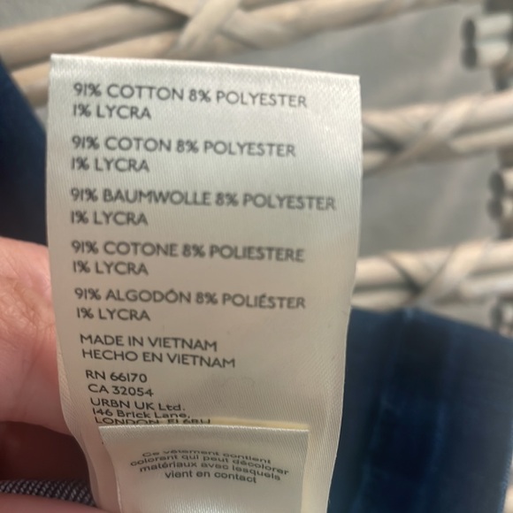 COPY - XS Free People mini dress/tunic/duster Stretchy jean material - Picture 5 of 7